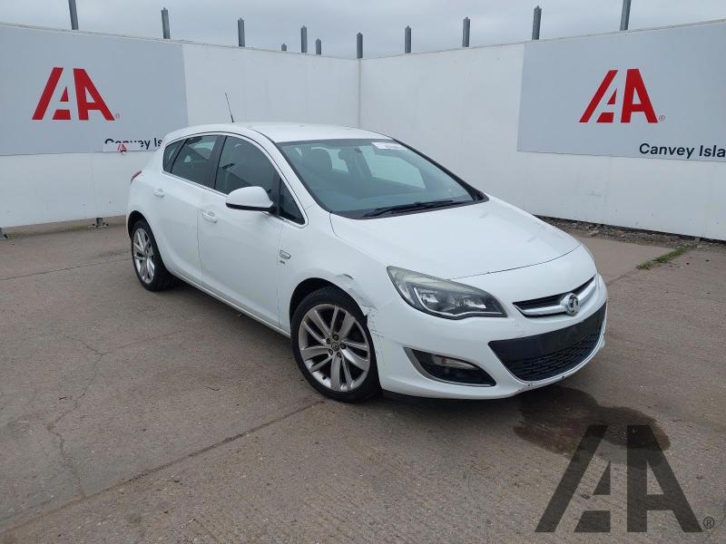 2012 VAUXHALL ASTRA SRI 1598cc PETROL MANUAL 5 Speed 5 DOOR HATCHBACK