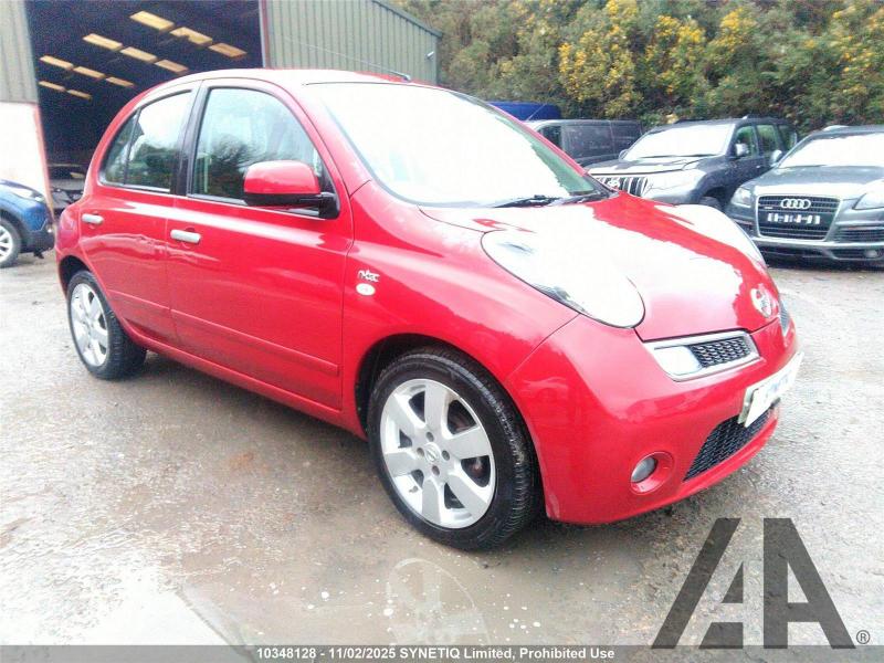 2009 NISSAN MICRA N-TEC 1240cc PETROL AUTOMATIC 4 Speed 5 DOOR HATCHBACK