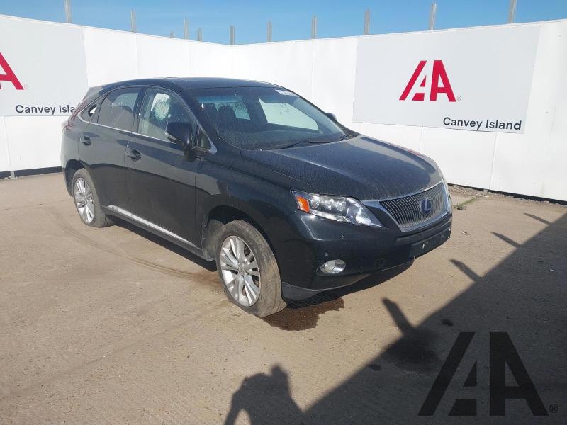 2011 LEXUS RX 450H SE-L 3456cc PETROL/ELECTRIC CVT 1 Speed 5 DOOR ESTATE