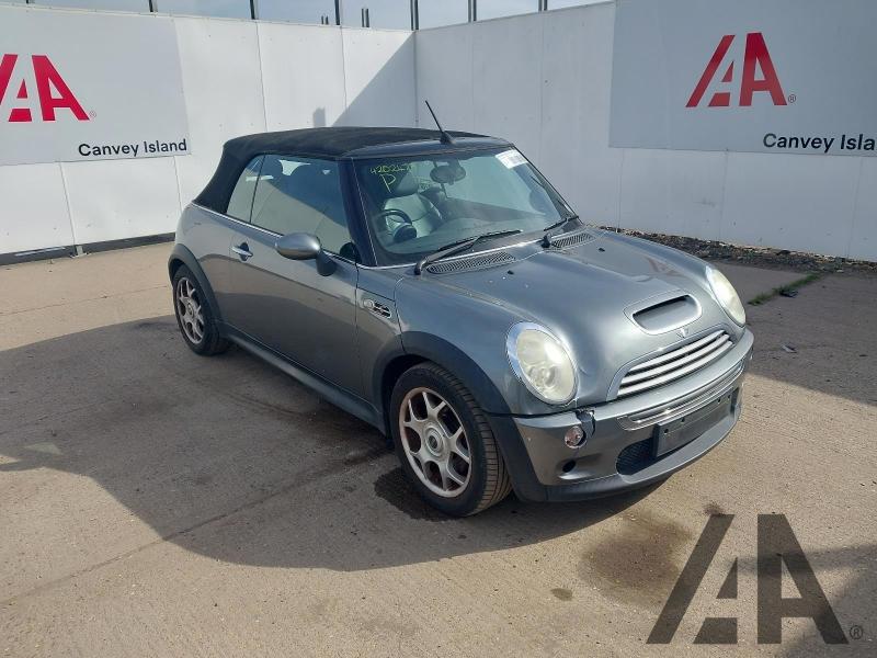 2006 MINI CONVERTIBLE COOPER S 1598cc SUPER PETROL MANUAL 6 Speed 2 DOOR CONVERTIBLE