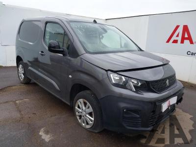 Image of 2021 PEUGEOT PARTNER BLUEHDI ASPHALT PREMIUM L1 1499cc TURBO DIESEL AUTOMATIC 3 DOOR PANEL VAN