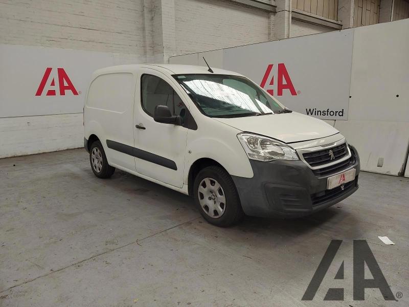 2017 PEUGEOT PARTNER BLUE HDI PROFESSIONAL L1 1560cc TURBO DIESEL MANUAL 5 Speed PANEL VAN