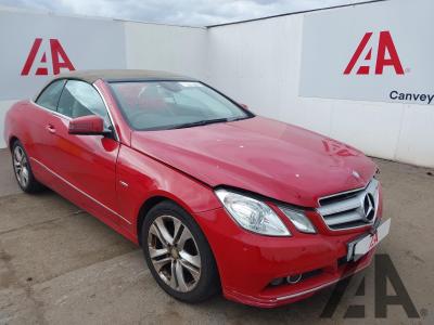 Image of 2010 MERCEDES E-CLASS E200 CGI BLUEEFFICIENCY SE 1796cc TURBO PETROL AUTOMATIC 2 DOOR CONVERTIBLE