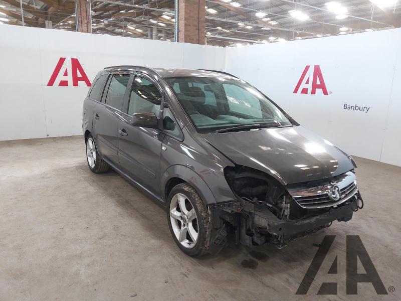 2012 VAUXHALL ZAFIRA EXCLUSIV 1598cc PETROL MANUAL 5 DOOR MPV
