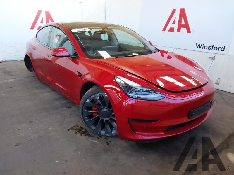 2022 TESLA MODEL 3 PERFORMANCE AWD ELECTRIC DIRECT DRIVE 5 DOOR HATCHBACK