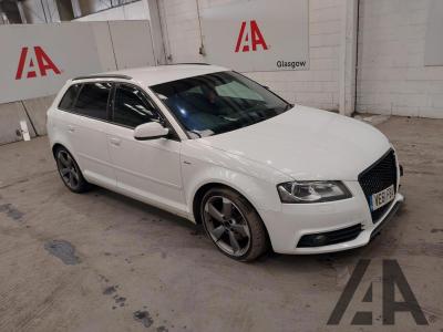 Image of 2012 AUDI A3 SPORTBACK TDI S LINE SE 1968cc TURBO DIESEL SEMI AUTO 6 Speed 5 DOOR HATCHBACK