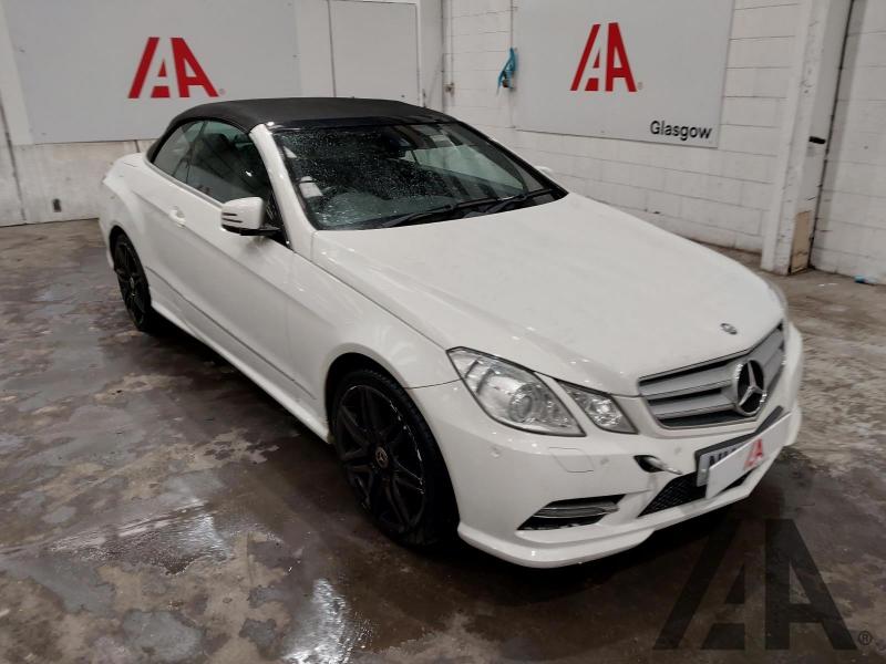 2012 MERCEDES E-CLASS E350 CDI BLUEEFFICIENCY SPORT 2987cc TURBO DIESEL AUTOMATIC 2 DOOR CONVERTIBLE