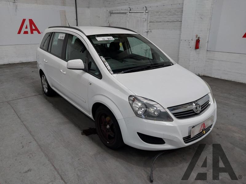 2013 VAUXHALL ZAFIRA EXCLUSIV 1598cc PETROL MANUAL 5 DOOR MPV