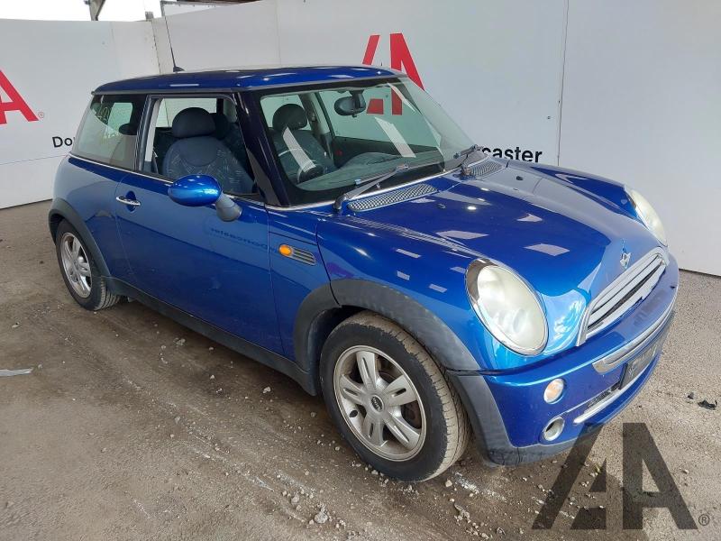 2005 MINI HATCH ONE 1598cc PETROL MANUAL 5 Speed 3 DOOR HATCHBACK
