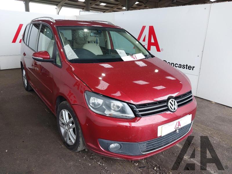 2012 VOLKSWAGEN TOURAN SE TDI 1598cc TURBO DIESEL MANUAL 5 DOOR MPV