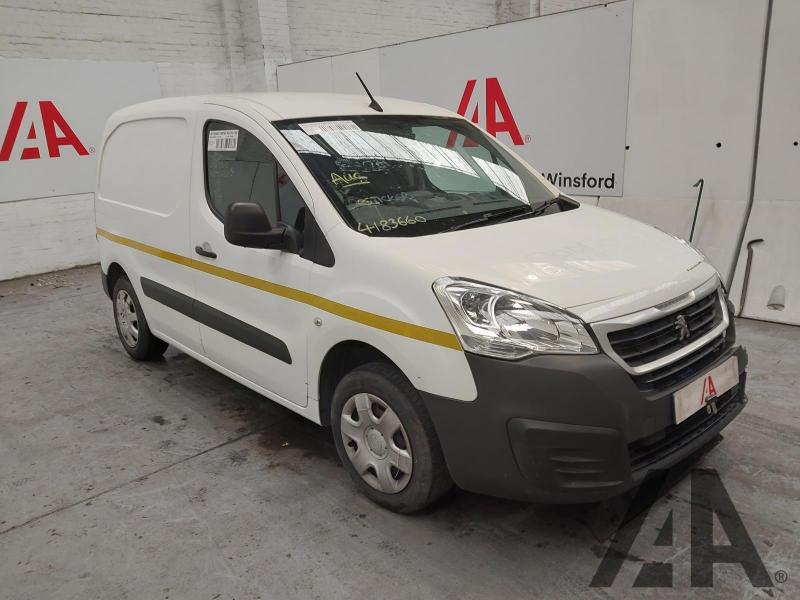 2016 PEUGEOT PARTNER BLUE HDI PROFESSIONAL L1 1560cc TURBO DIESEL MANUAL 5 Speed PANEL VAN