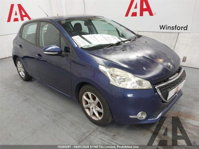 2013 PEUGEOT 208 HDI ACTIVE 1398cc TURBO DIESEL MANUAL 5 DOOR HATCHBACK