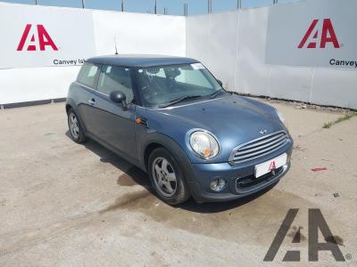 2010 MINI HATCH ONE D 1598cc TURBO DIESEL MANUAL 6 Speed 3 DOOR HATCHBACK