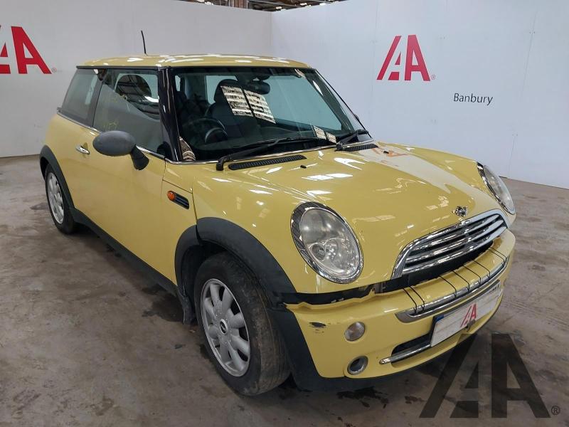 2003 MINI HATCH ONE 1598cc PETROL MANUAL 5 Speed 3 DOOR HATCHBACK