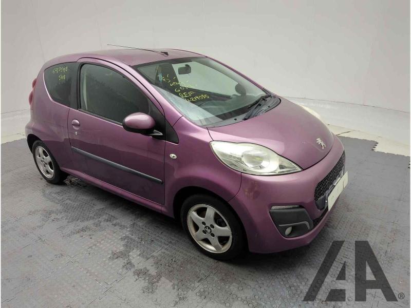 2012 PEUGEOT 107URE 998cc PETROL MANUAL 5 Speed 3 DOOR HATCHBACK