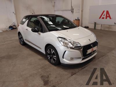 2016 DS 3 BLUEHDI CHIC S/S 1560cc TURBO DIESEL MANUAL 3 DOOR HATCHBACK