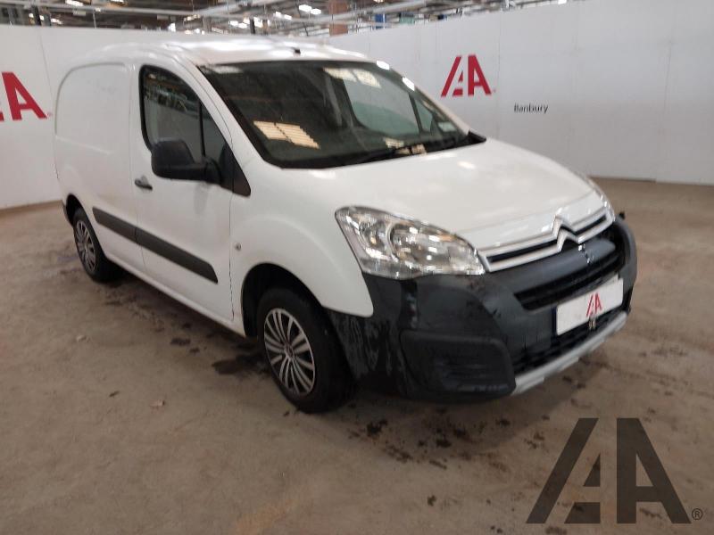 2016 CITROEN BERLINGO 625 XTR PLUS L1 HDI 1560cc TURBO DIESEL MANUAL 5 Speed PANEL VAN