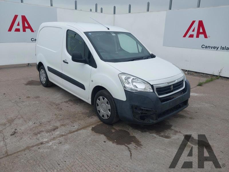 2017 PEUGEOT PARTNER BLUE HDI S L1 1560cc TURBO DIESEL MANUAL 5 Speed PANEL VAN
