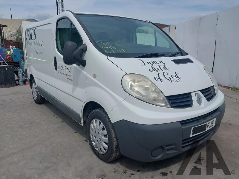 2009 RENAULT TRAFIC SL27 DCI 115 SWB 1996cc TURBO DIESEL MANUAL 6 Speed PANEL VAN