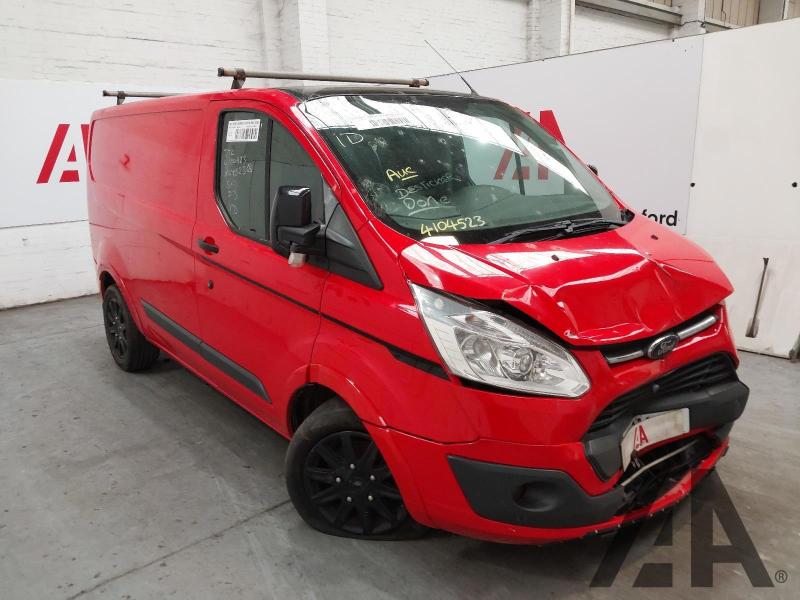 2018 FORD TRANSIT CUSTOM 290 TREND H1 P/V COLOUR EDITIO 1996cc TURBO DIESEL MANUAL 6 Speed PANEL VAN