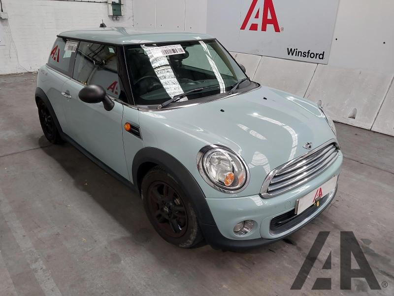 2012 MINI HATCH ONE 1598cc PETROL MANUAL 6 Speed 3 DOOR HATCHBACK