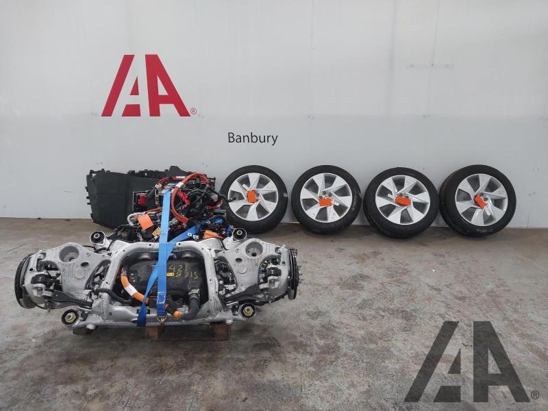 2020 JAGUAR I-PACE SE ELECTRIC DIRECT DRIVE SUBFRAME ASSEMBLY ENGINE HIGH VOLTAGE BATTERY DASH AND WHEELS