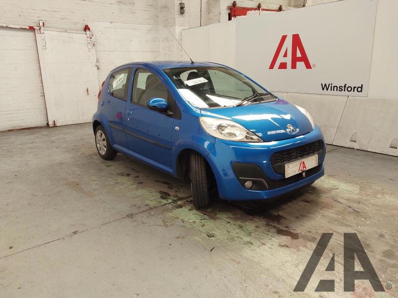 2013 PEUGEOT 107 ACTIVE 998cc PETROL MANUAL 5 Speed 5 DOOR HATCHBACK