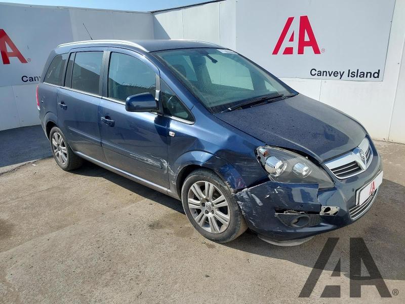 2012 VAUXHALL ZAFIRA DESIGN 1598cc PETROL MANUAL 5 DOOR MPV
