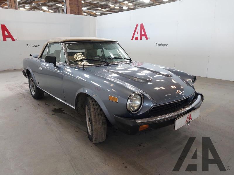1980 FIAT 124 PININFARINA SPIDER 2000 1995cc PETROL MANUAL 2 DOOR CONVERTIBLE