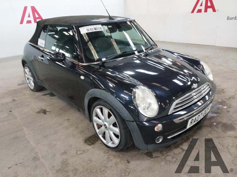 2007 MINI CONVERTIBLE COOPER 1598cc PETROL MANUAL 5 Speed 2 DOOR CONVERTIBLE