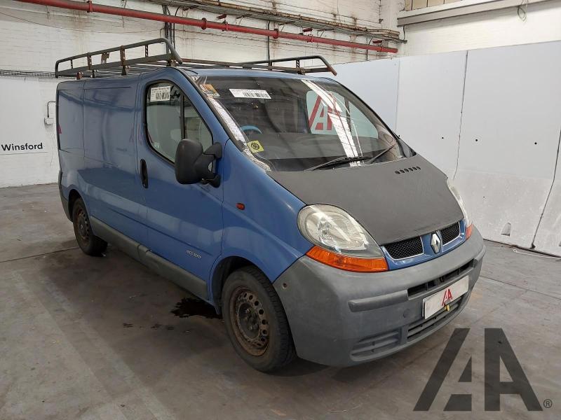 2005 RENAULT TRAFIC SL27DCI SWB 1870cc TURBO DIESEL MANUAL 4 DOOR PANEL VAN