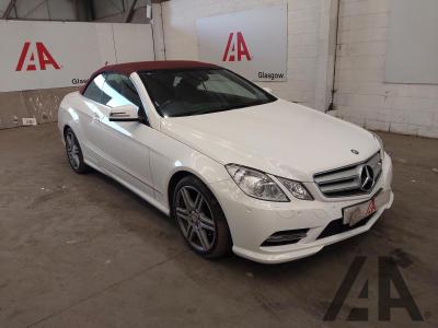 Image of 2013 MERCEDES E-CLASS E220 CDI BLUEEFFICIENCY SPORT 2143cc TURBO DIESEL AUTOMATIC 2 DOOR CONVERTIBLE