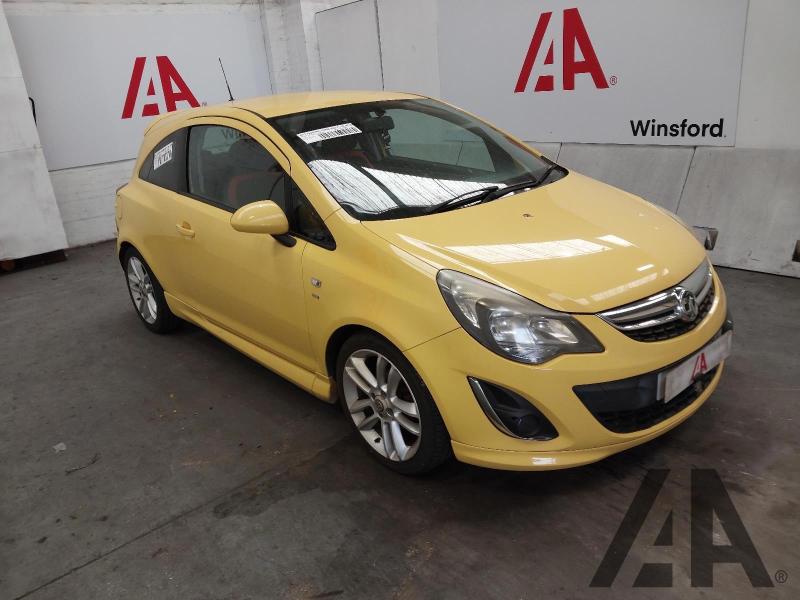 2012 VAUXHALL CORSA SRI 1398cc PETROL MANUAL 3 DOOR HATCHBACK