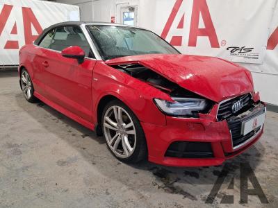Image of 2017 AUDI A3 TFSI S LINE 1395cc TURBO PETROL SEMI AUTO 7 Speed 2 DOOR CONVERTIBLE