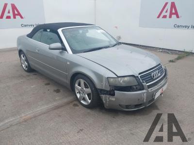 Image of 2004 AUDI A4 T SPORT 1781cc TURBO PETROL MANUAL 5 Speed 2 DOOR CONVERTIBLE