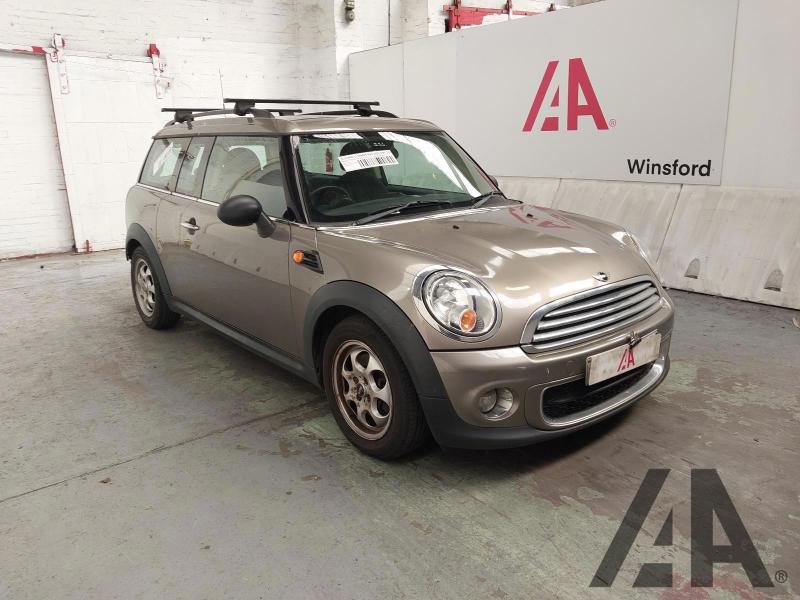 2012 MINI CLUBMAN ONE D 1598cc TURBO DIESEL MANUAL 6 Speed 5 DOOR ESTATE