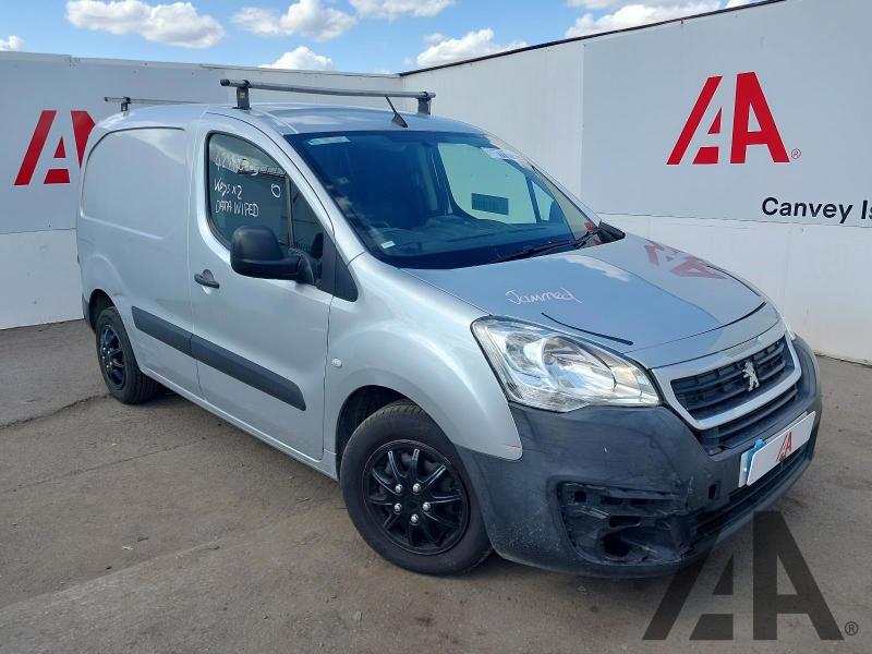 2017 PEUGEOT PARTNER BLUE HDI PROFESSIONAL L1 1560cc TURBO DIESEL MANUAL 5 Speed PANEL VAN