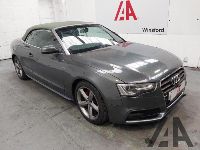 2012 AUDI A5 TDI S LINE S/S 1968cc TURBO DIESEL MANUAL 6 Speed 2 DOOR CONVERTIBLE