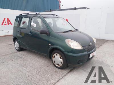 2002 TOYOTA YARIS VERSO GS VVT-I 1299cc PETROL MANUAL 5 Speed 5 DOOR MPV