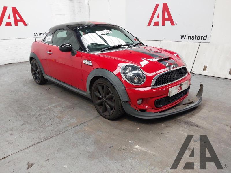 2012 MINI COUPE COOPER S 1598cc TURBO PETROL MANUAL 6 Speed 2 DOOR COUPE