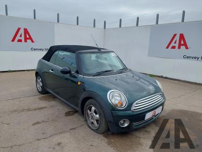 Image of 2010 MINI CONVERTIBLE COOPER 1598cc PETROL MANUAL 6 Speed 2 DOOR CONVERTIBLE