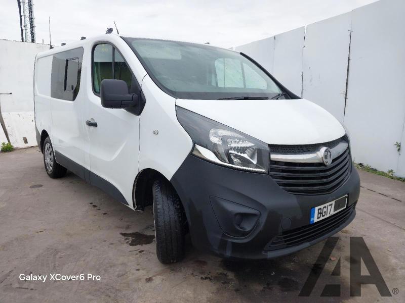 2017 VAUXHALL VIVARO L1H1 2700 CDTI 1598cc TURBO DIESEL MANUAL 6 Speed PANEL VAN
