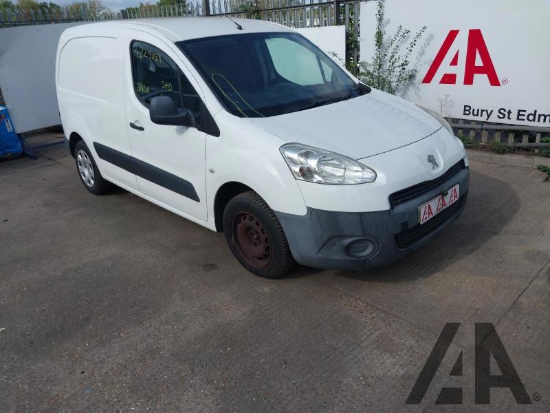 2013 PEUGEOT PARTNER HDI S L1 625 1560cc TURBO DIESEL MANUAL 5 Speed PANEL VAN