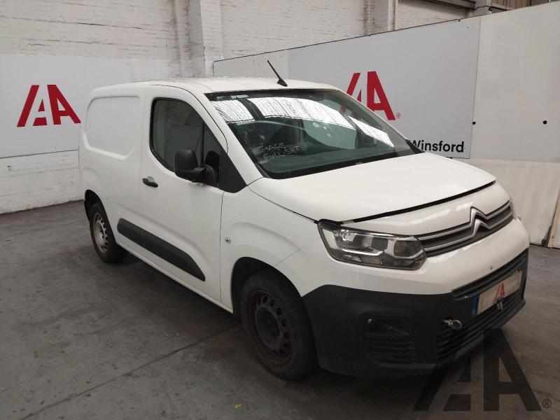2020 CITROEN BERLINGO 1000 ENTERPRISE M BLUEHDI S/S 1499cc TURBO DIESEL MANUAL 3 DOOR PANEL VAN