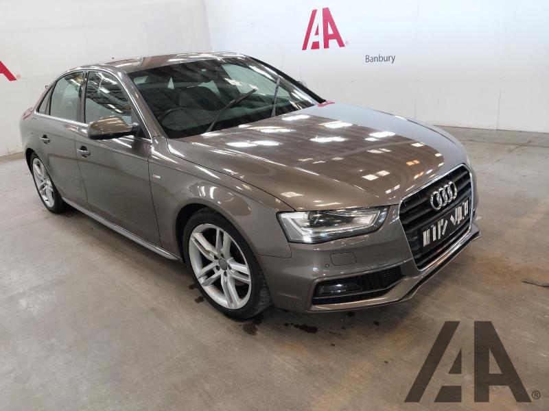 2014 AUDI A4 TDI S LINE 1968cc TURBO DIESEL MANUAL 6 Speed 4 DOOR SALOON