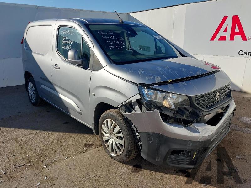 2019 PEUGEOT PARTNER BLUEHDI PROFESSIONAL L1 1499cc TURBO DIESEL AUTOMATIC 8 Speed PANEL VAN