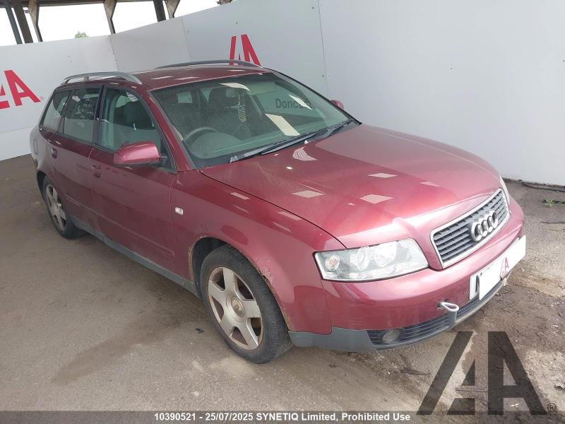 2002 AUDI A4 AVANT TDI SE 1896cc TURBO DIESEL MANUAL 5 Speed 5 DOOR ESTATE