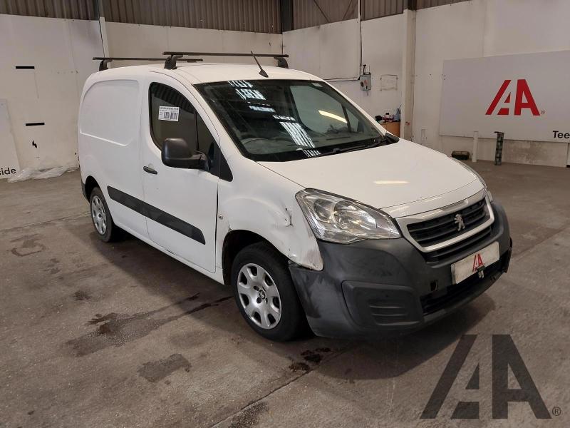 2016 PEUGEOT PARTNER BLUE HDI PROFESSIONAL L1 1560cc TURBO DIESEL MANUAL 5 Speed PANEL VAN