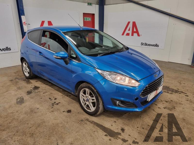 2013 FORD FIESTA ZETEC 1242cc PETROL MANUAL 5 Speed 3 DOOR HATCHBACK