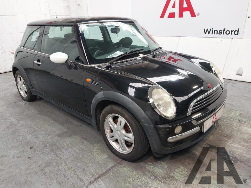 2001 MINI HATCH ONE 1598cc PETROL MANUAL 5 Speed 3 DOOR HATCHBACK